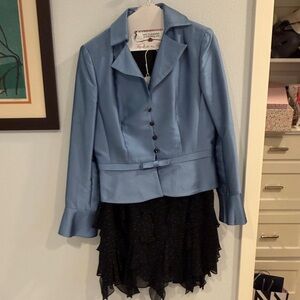 Kay Unger Blue and Black Ensemble